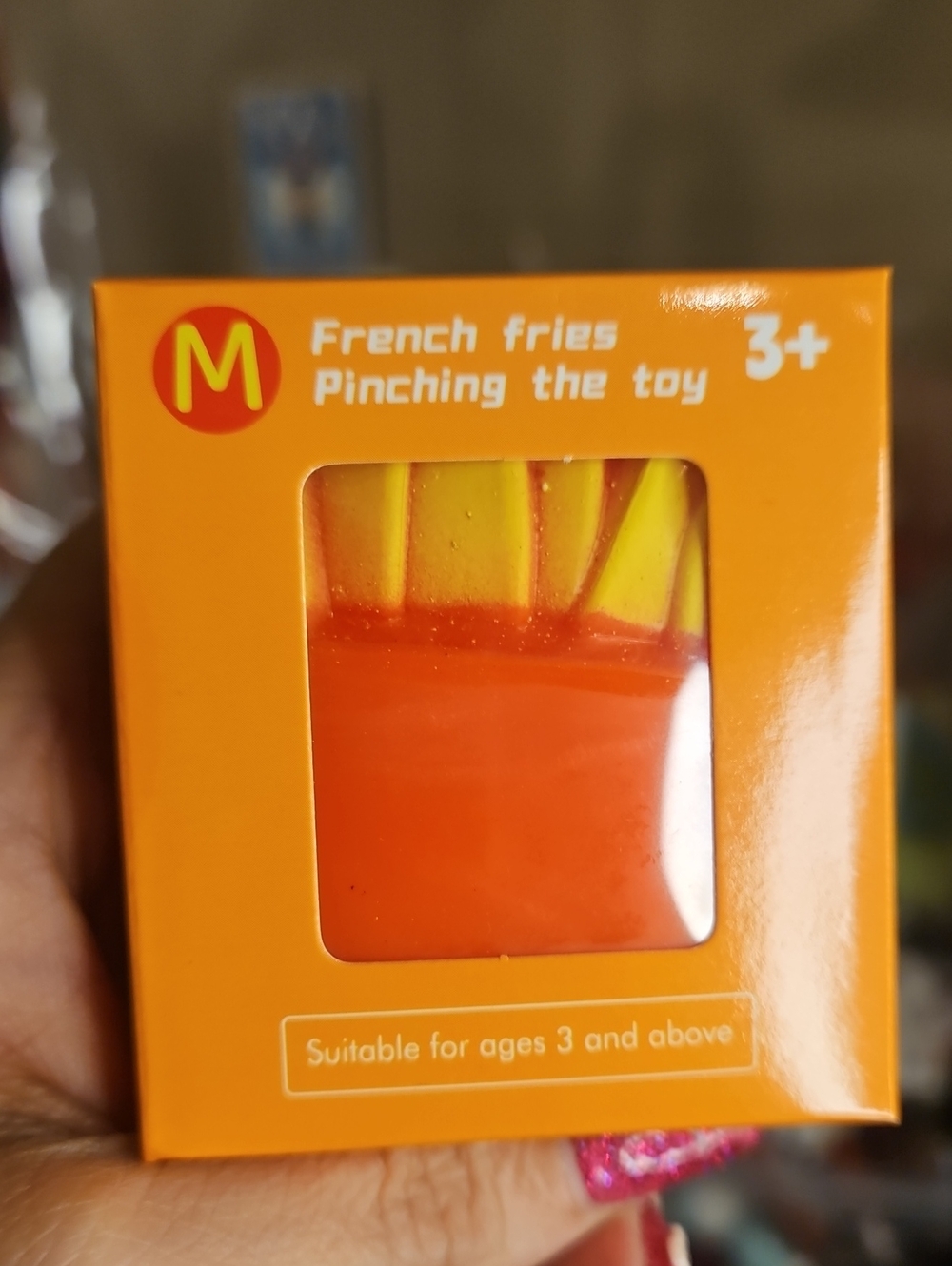 Kids Fry Toy - Orange & Yellow French Fries Squeeze Toy